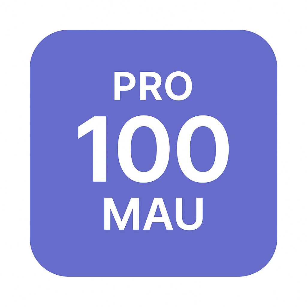 Pro Plan - 100 MAU